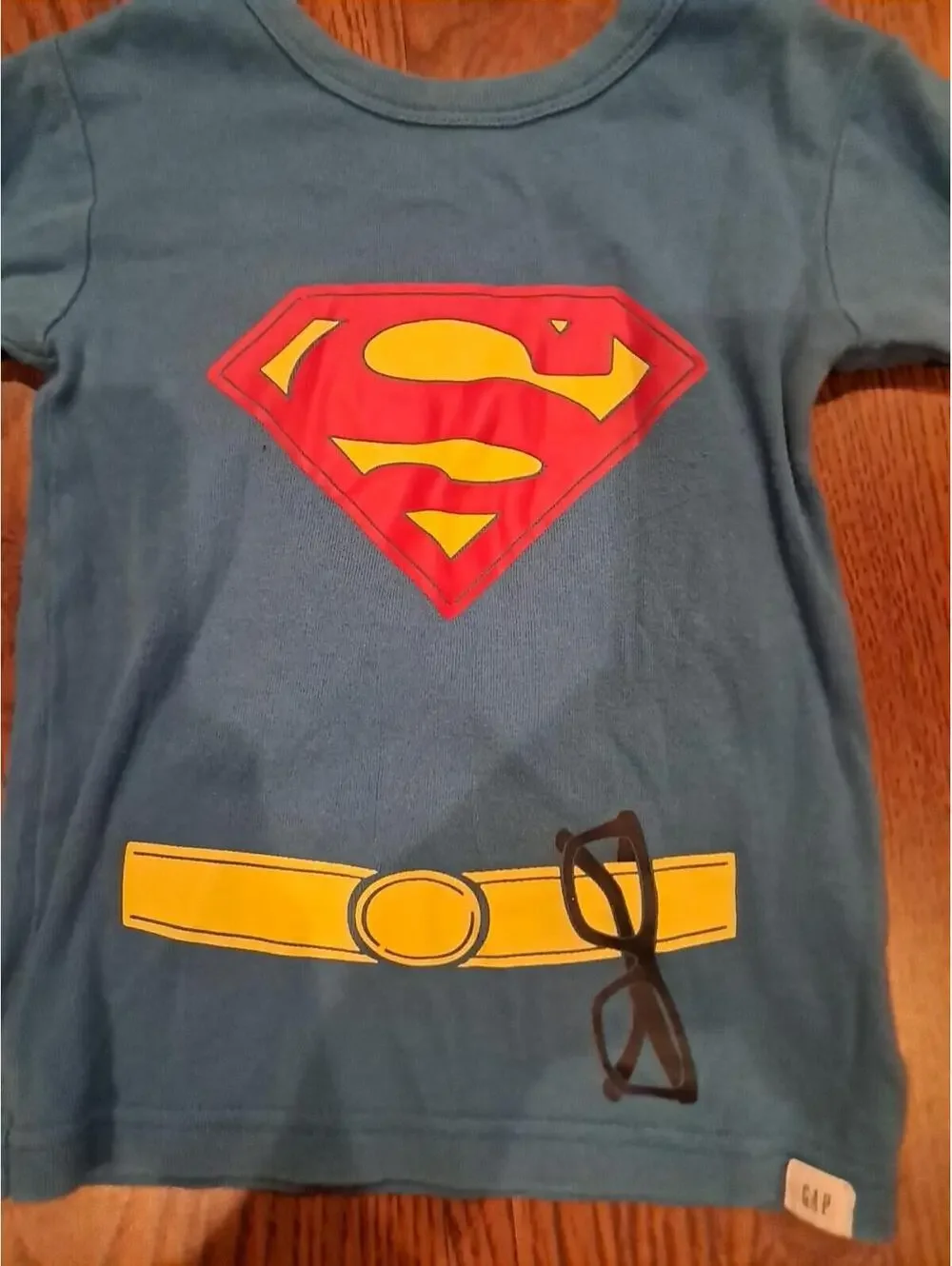 Baby Gap DC Superman Long Sleeve Tee‎ Shirt Size 3T, Clark Kent- Super Heros Y2k